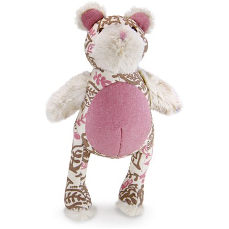 pink bear dog toy