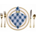 thumbnail image 2 of PHYHOO Blue and White Plaid Pattern Cloth Napkins, Soft; Comfortable Polyester Dinner Napkin for Family, Restaurant, Weddings, Parties, 2 of 7