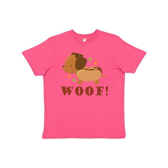 Inktastic Dachshund Hot Dog Funny Youth T-Shirt