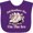 Purple, variant on Inktastic Ice Skating Girls Figure Skater Id Rather Be on the Ice Girls Baby Bib