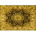 thumbnail image 1 of Ahgly Company Indoor Rectangle Medallion Yellow Traditional Area Rugs, 3' x 5', 1 of 4