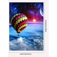 thumbnail image 2 of EREHome Polyester Fabric 5x7ft Universe Hot Air Balloon Photography Backdrop Photo Props Gorgeous Stars Background, 2 of 2