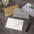 thumbnail image 3 of Blank Translucent Sulfuric Acid Paper European White Kraft Paper Envelope, 3 of 6