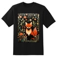 thumbnail image 2 of Plus Size Shirt for Women Black Tops for Women Oversized Short Sleeves Shirt for Women Fox T Shirt Crewneck Shirt for Women L, 2 of 5
