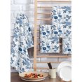 thumbnail image 2 of Flower Bird Kitchen Dish Towels for Drying Dishes Set of 2, Vintage Blue Garden Country Wildflower Waffle Weave Microfiber Hand Tea Bathroom Towels Quick Dry & Absorbent Towel 15.7x23.6, 2 of 7