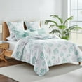 thumbnail image 2 of Levtex Home - Truro Quilt Set -Twin/Twin XL Quilt + One Standard Pillow Sham - Stripe in Shades of Teal - Quilt Size (68x86in.) and Pillow Sham Size (26x20in.) - Reversible - Cotton, 2 of 4