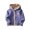 Purple, variant on NOKIO Boys Girls Warm Winter Coat Toddler Kids Baby Outwear Long Sleeve Round Neck Solid Color Jacket Zipper Hooded Windproof Long Sleeve Coats For Girls Or Boys Baby Jacket Winter