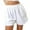 White, variant on Musuos Loose Style Solid Color & Elastic High Waist, Sweatpant Shorts (Women's)