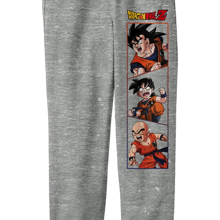 Dragon Ball Z Goku Gohan Krillin Boy's Athletic Heather Jogger