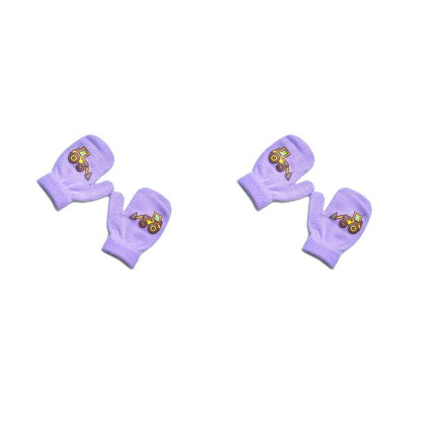 Minnieouse 1 par de manoplas para niños, delicadas fundas para los dedos que mantienen el calor, color cian El color cian 2piezas Minnieouse CBP207093