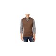 thumbnail image 1 of Club Room Mens Knit V Neck Sweater Vest, Brown, Big & Tall, Medium, 1 of 1