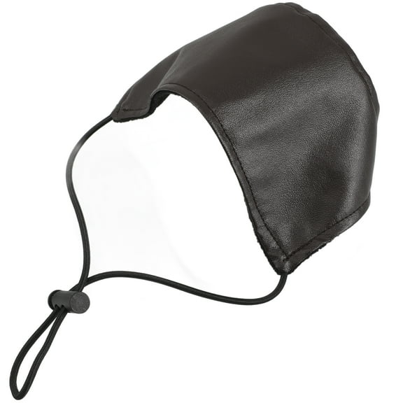 FONDOTIN Heel Protectors For Driving Foot Shaped Brown Artificial Leather 1Set 6.9X2.8X0.04In