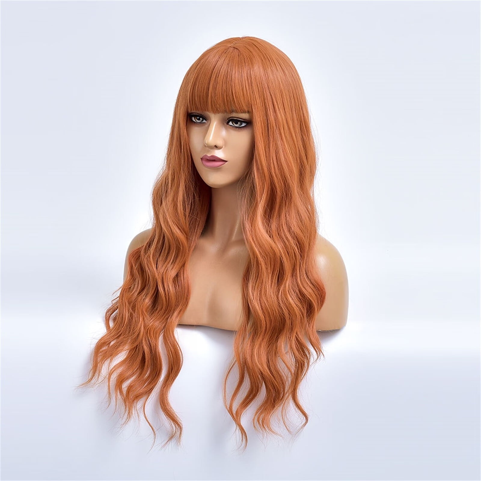 DOPI Human Hair Wigs For Women Black Color Natural Lace Hair Women's Fashion Wig Brown Synthetic Hairshort Wigs hair Wave W