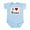 Sky Blue, variant on CafePress - I Love Tuna Infant Bodysuit - Baby Light Bodysuit, Size Newborn - 24 Months