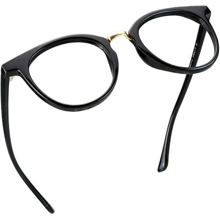 LifeArt Blue Light Blocking Glasses, Anti Eyestrain, Computer Reading Glasses, Gaming Glasses, TV Glasses for Women Men, Anti Glare (Black, +1.25 Magnification)