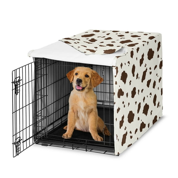 Sweet Jojo Designs Wild West Cow Print Dog Crate Kennel Cover 36in.