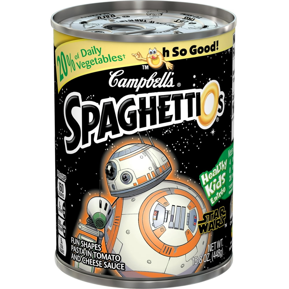 Campbell�s SpaghettiOs Star Wars Shaped Pasta, 15.8 oz. Can Walmart