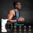 thumbnail image 3 of Smartwatch 1.32" para Hombres y Mujeres, Reloj Inteligente Impermeable IP67, Monitor de Actividad para Presión Arterial, Frecuencia Cardíaca, SpO2, Sueño, Deportes Compatible con iOS y Android, Negro, 3 of 5