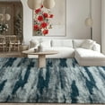 thumbnail image 7 of Wellber Shag Rugs Fluffy Tie-Dyed Area Rug for Bedroom Living Room Carpet Home Decor,5'x8',Blue, 7 of 7