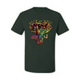 thumbnail image 2 of Wild Bobby, Keep It Wild Colorful Elephant Face Animal Lover Men's Graphic T-Shirt, Forest Green, 4XL, 2 of 3