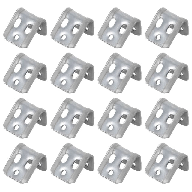 Uxcell 50Pack 5-Holes Metal Sofa Repair Spring Clip Piezas de reparación de muebles