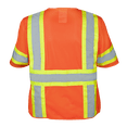 thumbnail image 2 of Ironwear 1293 Class 3 Polyester Mesh Safety Vest w/ Zipper & 6 Pockets, 2 of 3