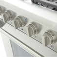 thumbnail image 2 of KUCHT Professional 30 in. 4.2 cu. ft. Dual Fuel Range for Natural Gas with Sealed Burners and Convection Oven in Stainless Steel with Classic Silver Knobs, 2 of 10