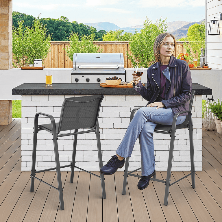 Outdoor Bar Crestlive Products Counter Height Bar Stools PCS Set