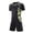 Black@GC@, variant on CONZONE Mens 2 Peice Soccer Outfits Graphic Short Sleeve Workout Tshirt Shorts Sets Breathable Quick Dry Football Training Uniform