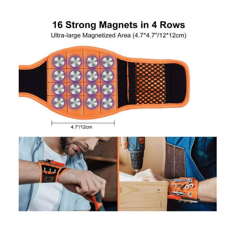 Tools Gifts for Men Stocking Stuffers Christmas - Magnetic Wristband for  Holding Screws Wrist Magnet Tool Belt Holder Cool Gadgets for Men Birthday