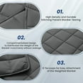 thumbnail image 6 of JUSTLET Weighted Blanket for Adults, Soft and Breathable Heavy Blanket with Premium Glass Breads , Prefect for Most People's Body, Easy Care, 25 lbs 80"x87" , Grey, 6 of 9