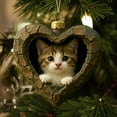 thumbnail image 4 of Adorno colgante de acrílico con animales navideños | 8 x 8 cm, impresión duradera a doble cara | Decoración festiva para el árbol de Navidad | Regalo para familiares, compañeros de trabajo, amigos,, 4 of 8