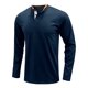 thumbnail image 1 of Camiseta informal con costuras y cuello alto para hombre, jersey de manga larga, blusa con cuello alto y cuello alto Pompotops  oipoqjl53462, 1 of 5