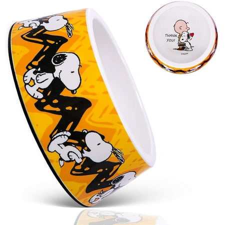 P5HAO Snoopy Dog Bowls - Official Peanuts Safe Material Dog Bowl with ...