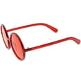 thumbnail image 3 of Women's Retro Oversize Round Sunglasses Circle Lens 55mm (Red / Red), 3 of 4