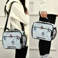 thumbnail image 5 of FORMRS Student Lunch Bag Insulated Reusable Cooler Box with Zipper Pockets, Hockey Action Zone, 5 of 9