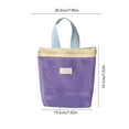 thumbnail image 3 of Miwamany Mesh Beach Tote Bags,Portable Travel Handbag Mini Pool Beach Bags Reusable Colorful Polyester for Travel Party Swim Toys, 3 of 6