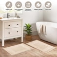 thumbnail image 4 of Superior Egyptian Cotton 900 GSM Greek Key Border 2-Piece Bath Mat Set, Ivory, 4 of 7