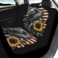 thumbnail image 4 of Pzuqiu Car Seat Cover Non Slip, Compatible with Sedan Seats SUV Seats, Car Decoration Full Set Fit for Truck Sedans Easy to Install, American Flag Elephant, 4 of 10
