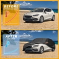 thumbnail image 4 of Unique Bargains Durable Waterproof Car Cover with Reflective Strips Black for Mazda 3 Hatchback 187.01"x72.83"x51.18", 4 of 8