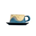 thumbnail image 2 of Binmer Coffee Cup And Saucer Set Lattes Ceramic Mug Mug Practical Gifts Gift Set, 2 of 6