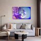 thumbnail image 5 of Póster de lienzo morado con diseño de sirena, decoración para dormitorio, paisaje deportivo, decoración para oficina, regalo, estilo marco, 20 x 30 cm, 5 of 8