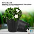 thumbnail image 3 of Deago 100 Pcs Flexible Nursery Pot Flower Pots , Plastic Plant Pots Container for Indoor Outdoor Plants, Seedlings, Vegetables, Succulents and Cuttings, 3 of 9