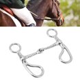 thumbnail image 4 of Horse Mouth Bit, Exquisite Workmanship Prevent Biting Horse Snaffle Bit Sturdy  For Farm, 4 of 8