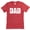 Vintage Red Shirt, variant on Dad Golfer Shirts for Men for Dad Gift and Father's Day T-Shirt Black on Natural Shirt Adult Large