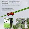 thumbnail image 2 of 8pcs 4m Camping Reflective Tent Rope Tent Accessories Drawstring Wind Rope Buckle Outdoor Camping Tent, 2 of 8