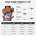 thumbnail image 5 of Balery Space Colorful Donut Pattern Racerback Sports Bras for Women - Padded Seamless High Impact Support for Yoga Gym Workout Fitness-Large, 5 of 8
