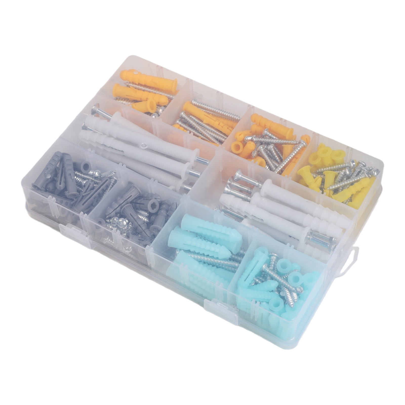 300Pcs High Strength Self-tapping Screws Kit Wall Anchors and Screws for Drywall
