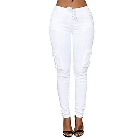 drawstring cargo jogger pants