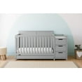 thumbnail image 2 of Graco Hadley 5-in-1 Convertible Baby Crib and Changer with Drawer, Pebble Gray, 2 of 18